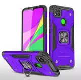 Противоударный чехол Strong Armour Case с кольцом для Xiaomi Redmi 9C (Фиолетовый)