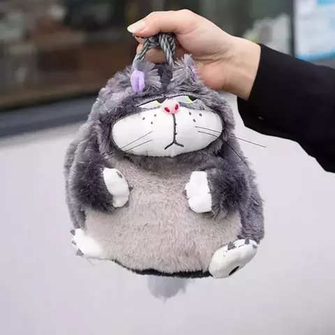 Золушка плюшевая сумка кот Люцифер