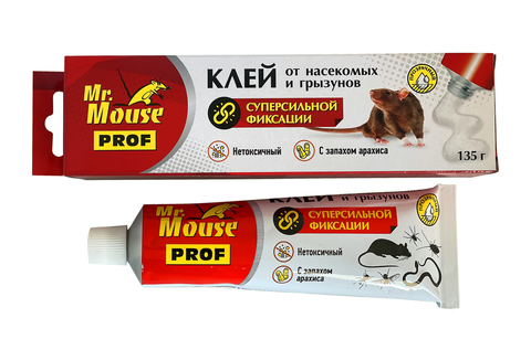 Mr.Mouse (Мистер МАУС) PROF клей от грызунов 135 грамм