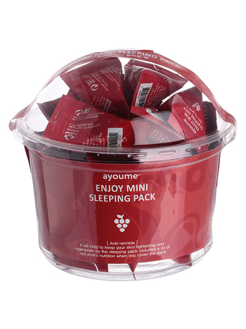 Маска для лица ночная антивозрастная в пирамидках ENJOY MINI SLEEPING PACK AYOUME