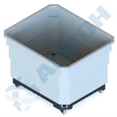 Контейнер 640 л на подставке с колесами Анион 640 л. прямоугольный (1190x990x860см;белый) - арт.559518