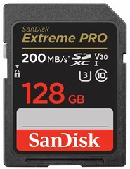 SanDisk Extreme PRO SDXC 128 ГБ Class 10 UHS-I U3 V30 (R/W 200/90 Mb/s)