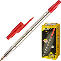 Ручка шариковая неавтоматическая Corvina 51 Classic красная (толщина линии 0,7 мм)