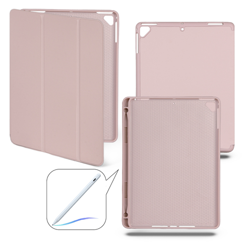 Чехол книжка-подставка Smart Case Pensil со слотом для стилуса для iPad Air 1 (9.7") - 2013, 2014 (Розовый песок / Pink Sand)