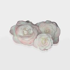 Розочки для декора 3 шт
