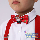 Набор (подтяжки + бабочка) новогодний