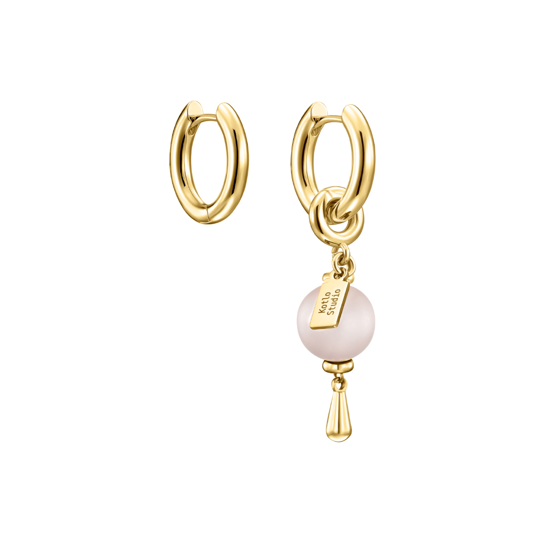 

Серьги Bubble Pearl Gold-Beige Earrings