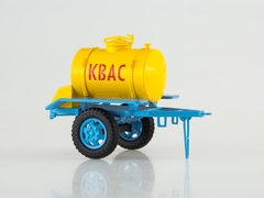 Trailer ACPT-0,9 tanker for Kvas yellow-blue 1:43 AutoHistory