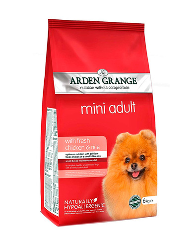 Arden Grange Adult Mini сухой корм для собак мелких пород (с курицей и рисом) 2 кг