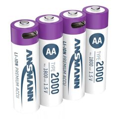 Аккумулятор АА/Li-ion ANSMANN 1.5V 2000mAh