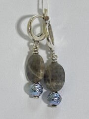 Лего 1 (серьги из серебра)