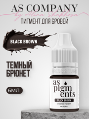 Пигмент для бровей Black brown (Темный Брюнет) от Алины Шаховой