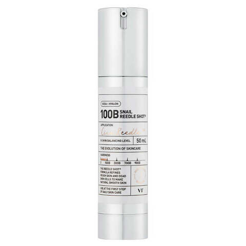 VT Cosmetics Бустер-сыворотка с микроиглами и муцином улитки VT Cosmetics Snail Reedle Shot 100B, 50 мл