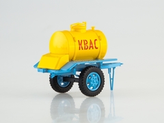 Trailer ACPT-0,9 tanker for Kvas yellow-blue 1:43 AutoHistory