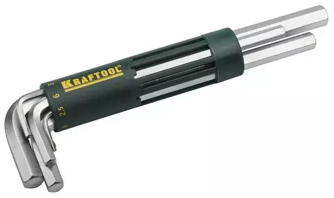 Набор имбусовых ключей Kraftool 27430-2, 8 предм., зеленый