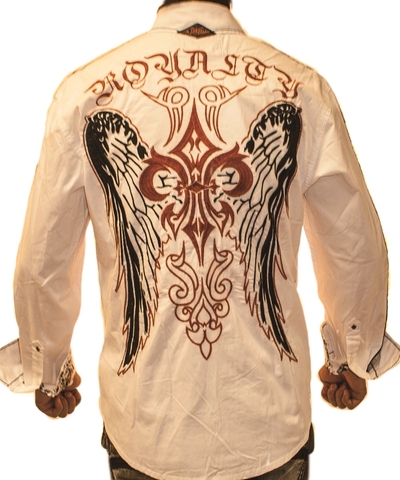 Rebel Spirit | Рубашка мужская LSW151778 спина на модели