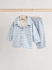 Комплект из трех предметов для мальчика Next B50-746, Голубой, Белый, Бежевый