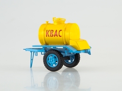 Trailer ACPT-0,9 tanker for Kvas yellow-blue 1:43 AutoHistory