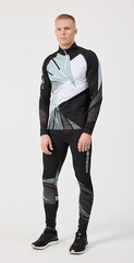 Элитный лыжный гоночный комбинезон Nordski Heat Black/Ice Mint