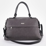 Сумка Саломея 110 итальянский серый + черный