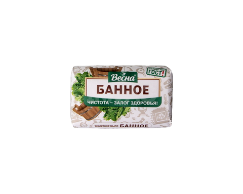 Весна мыло туалет.Банное 90гр