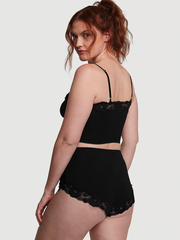 КОМПЛЕКТ МАЙКА И ТРУСИКИ БИКИНИ С КРУЖЕВНОЙ ОТДЕЛКОЙ