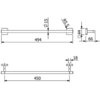 Kludi 2598053 Kludi 25 980 53 VELA S держатель для полотенец, L = 450 мм белый матовый