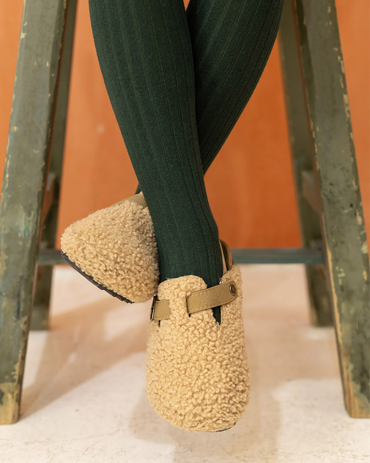 Колготки однотонные в рубчик