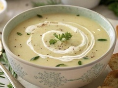 Сливочный суп из цветной капусты с сыром