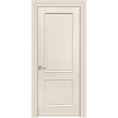 Купить Межкомнатная дверь эмаль Лайн 3/2 Багет слоновая кость глухая