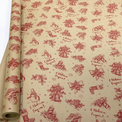 
          Бумага упаковочная 70 см х 10 м "Новогодняя" в рулоне (Крафт)