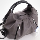 Сумка Саломея 357 мульти итальянский серо-черный