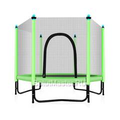 Батут с сеткой, диаметр 5 фт, зеленый