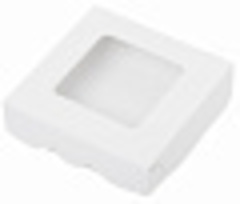 Коробка 15*15*4 см белая с окном