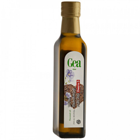 Масло GEA стекл.нераф.Льняное 250мл