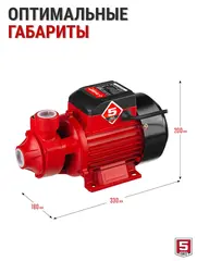 ЗУБР 650 Вт , поверхностный вихревой насос, корпус из чугуна (НС-М1-650-Ч)