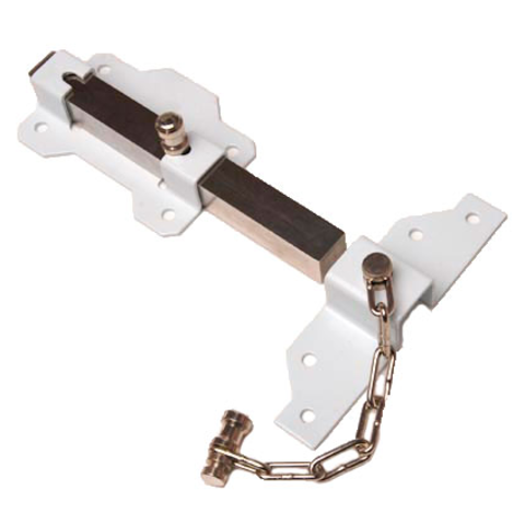 Засов с цепочкой 2009 белый/никель 4-037БН в интернет-магазине ЯрТехника