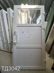 Дверь пластиковая входная Б/У 2040(в) x 1040(ш)