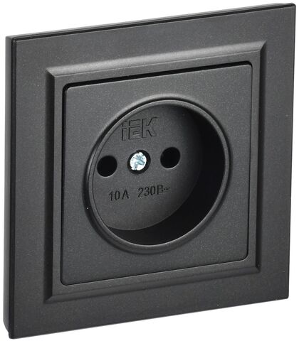 BRITE Роз. без з/к/ш 10А в сб. РСР10-1-0-БрЧ черн. IEK