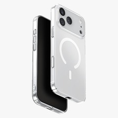 Чехол Uniq AirSuit Case для iPhone 17 Pro Max, Прозрачно-белый | Glossy Clear/White