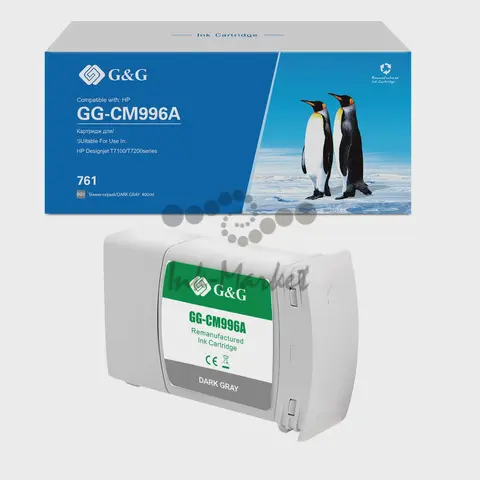 Картридж G&G 761 GG-CM996A для HP DJ T7100, темно-серый (400 мл)