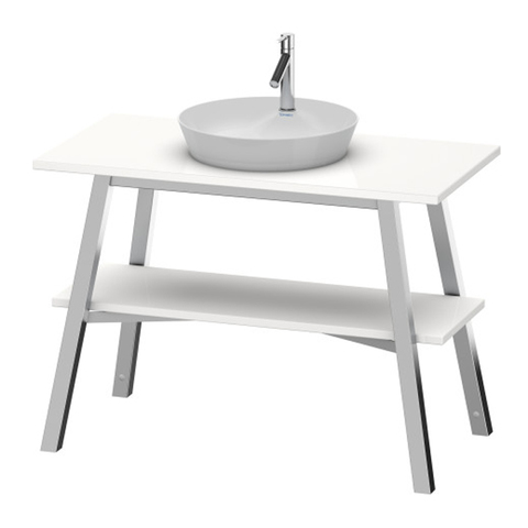 Duravit Cape Cod Консоль 825x1120x570 мм деревянная напольная с 1 полкой, цвет Белый глянцевый CC953208585