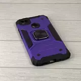 Противоударный чехол Strong Armour Case с кольцом для Xiaomi Redmi 9C (Фиолетовый)