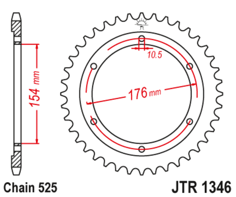 Звезда ведомая JTR1346 43