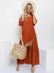 Платье Летний сад (оранжевое) П13311-1М LT Collection