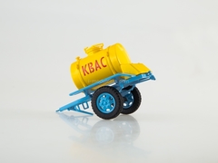 Trailer ACPT-0,9 tanker for Kvas yellow-blue 1:43 AutoHistory