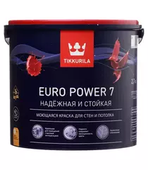 КРАСКА ВОДНО-ДИСПЕРСИОННАЯ TIKKURILA EURO POWER 7 (2,7)