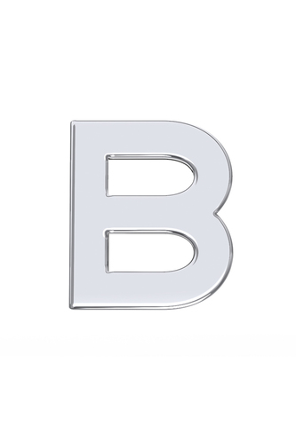 Колье буква "B" на цепочке