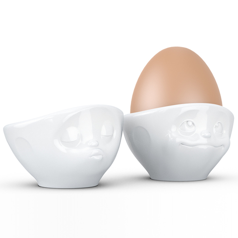 Набор из 2 подставок для яиц Tassen Kissing & Dreamy белый