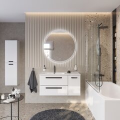 Cezares ECO-CER-N-1000-2C-1A-SO-BL-R ECO-CER-N База под раковину подвесн. с дв. выкат. ящ. и одной распашн. дверцей, правосторонн. Bianco Lucido, 1000x457x500,ECO-CER-N-1000-2C-1A-SO-BL-R фото